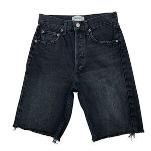 AGOLDE Denim 90's Shorts 24 Fallen Charcoal Wash Cutoffs High Rise